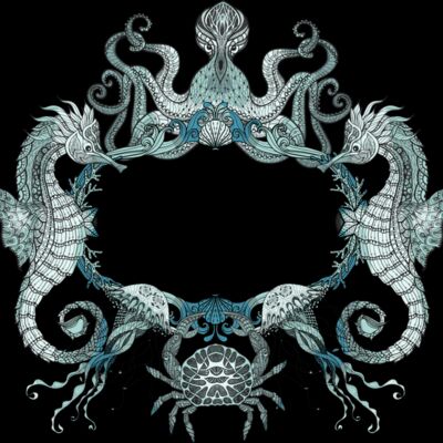 ocean creatures frame Thumbnail